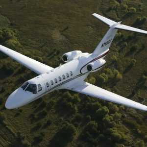 CJ3 in flight